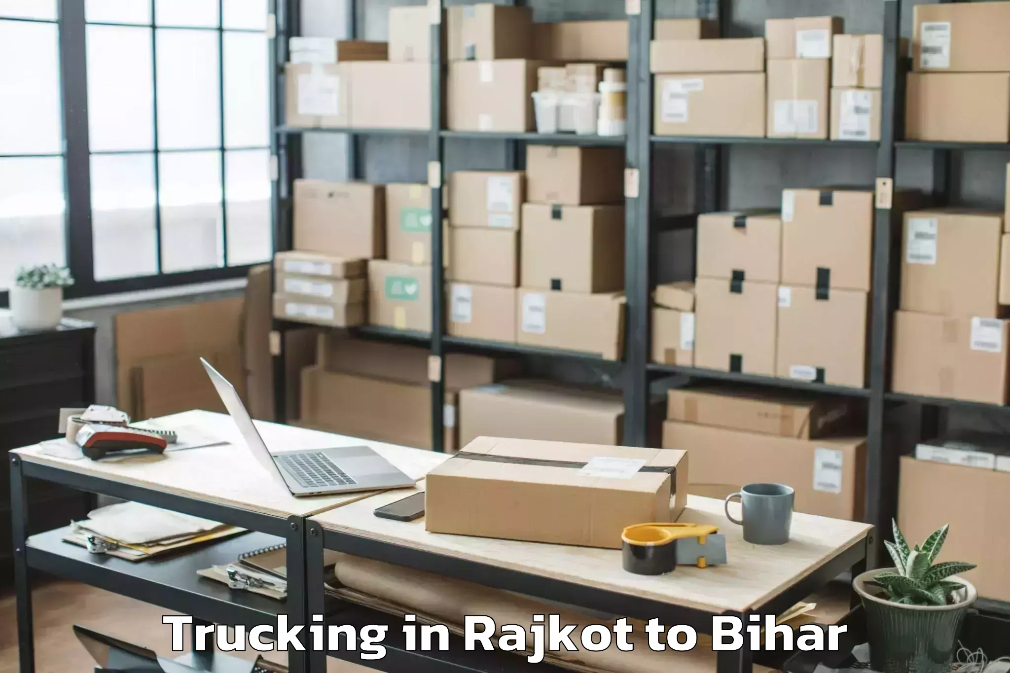 Trusted Rajkot to Khizarsarai Trucking